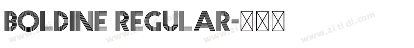 Boldine Regular字体转换